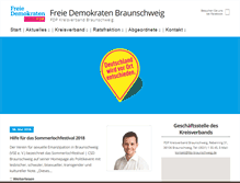 Tablet Screenshot of fdp-braunschweig.de